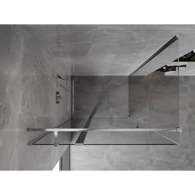 Mexen Mist T cabine de douche pivotante 100 x 70 cm, transparent, chrome - 8A4T-100-070-01-00
