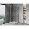 Mexen Mist T cabine de douche pivotante 80 x 80 cm, transparent, chrome - 8A4T-080-080-01-00