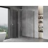 Mexen Mist T cabine de douche pivotante 100 x 80 cm, transparent, chrome - 8A4T-100-080-01-00