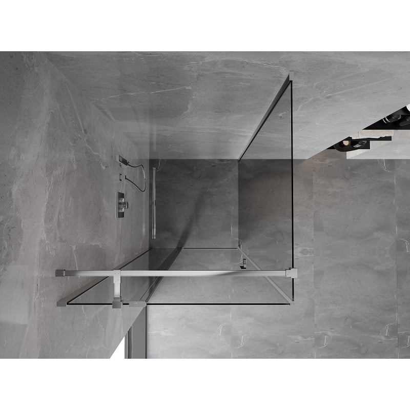 Mexen Mist T cabine de douche pivotante 90 x 90 cm, transparent, chrome - 8A4T-090-090-01-00