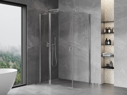 Mexen Mist T cabine de douche pivotante 90 x 110 cm, transparent, chrome - 8A4T-090-110-01-00