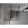 Mexen Mist T cabine de douche pivotante 90 x 90 cm, transparent, doré - 8A4T-090-090-50-00