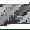 Mexen Pretoria cabine de douche pivotante 100 x 70 cm, transparent, noir + receveur plat - 852-100-070-70-00-4010B