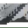Mexen Pretoria cabine de douche battante 100 x 80 cm, transparent, noir + receveur Plat - 852-100-080-70-00-4010B
