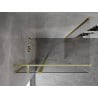 Mexen Mist T cabine de douche battante 85 x 70 cm, transparent, or brossé - 8A4T-085-070-55-00