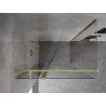 Mexen Mist T cabine de douche pivotante 85 x 90 cm, transparent, or brossé - 8A4T-085-090-55-00
