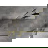 Mexen Mist T cabine de douche pivotante 90 x 100 cm, transparent, or brossé - 8A4T-090-100-55-00