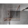 Mexen Mist T cabine de douche pivotante 85 x 85 cm, transparent, cuivre brossé - 8A4T-085-085-65-00