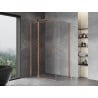 Mexen Mist T cabine de douche pivotante 100 x 70 cm, transparent, cuivre brossé - 8A4T-100-070-65-00