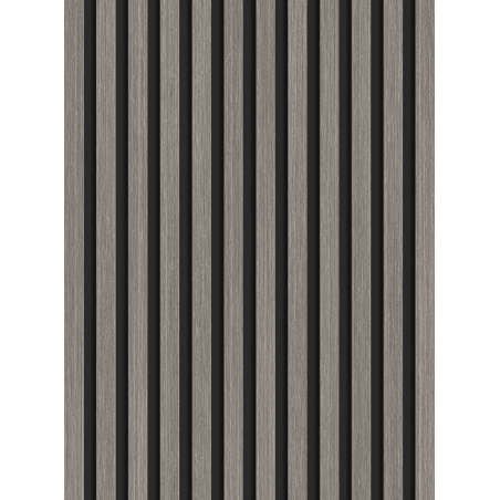 Mexen Lam-B lamelles murales 275 x 30 cm, plaque HDF 4 mm, placage technique, Chêne Argenté - S100-275307-3015-007