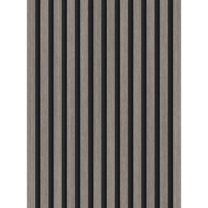 Mexen Lam-F lamelles murales acoustiques 275 x 30 cm, feutre 8 mm, placage technique, Chêne Argenté - S105-275307-3015-007