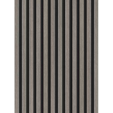 Mexen Lam-F lamelles murales acoustiques 275 x 30 cm, feutre 8 mm, placage technique, Chêne Argenté - S105-275307-3015-007