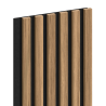 Mexen Lam-F lamelles murales acoustiques 275 x 30 cm, feutre 8 mm, placage technique, Noyer Clair - S105-275307-3015-017