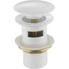 Mexen bouchon clic-clac rond avec trop-plein, blanc - 79920-20