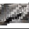 Mexen Lunar Duo cabine de douche pivotante 120 x 115 cm, transparente, gun metal - 834-120L-115P-95-00
