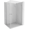 Mexen Mist-F Duo cabine de douche pliable droite 75 x 85 cm, transparent, chrome - 8A6-075L-085P-01-00