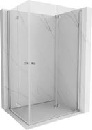 Mexen Mist-F Duo cabine de douche pliable droite 90 x 100 cm, transparent, chrome - 8A6-090L-100P-01-00