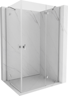 Mexen Mist-H Duo cabine de douche pivotante 70 x 75 cm, transparent, chrome - 8A5-070L-075P-01-00