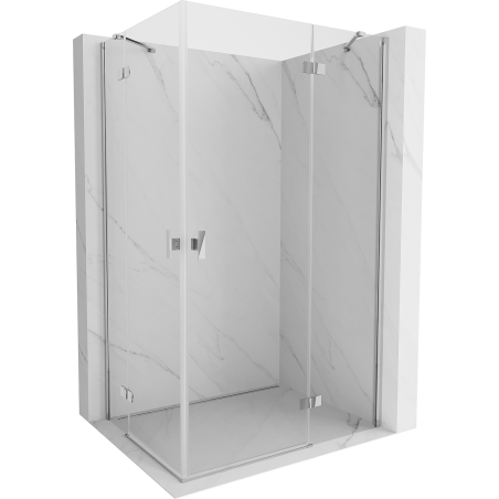 Cabine de douche battante Mexen Mist-H Duo 80 x 90 cm, transparent, chrome - 8A5-080L-090P-01-00