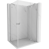 Mexen Mist-H Duo cabine de douche pivotante droite 95 x 120 cm, transparent, chrome - 8A5-095L-120P-01-00