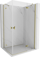 Mexen Mist-H Duo cabine de douche pivotante à droite 75 x 85 cm, transparent, or - 8A5-075L-085P-50-00