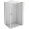 Mexen Mist-H L Duo cabine de douche battante droite 80 x 95 cm, transparent, or - 8A5L-080L-095P-50-00
