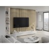 Mexen Lam-F lattes murales acoustiques 275 x 30 cm, feutre 8 mm, placage technique, Chêne Sablé - S105-275307-3015-001