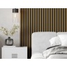 Mexen Lam-B lamelles murales 275 x 30 cm, panneau HDF 4 mm, placage technique, Teck Doré - S100-275307-3015-014