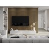 Mexen Lam-B lamelles murales 275 x 30 cm, panneau HDF 4 mm, placage technique, Teck Doré - S100-275307-3015-014