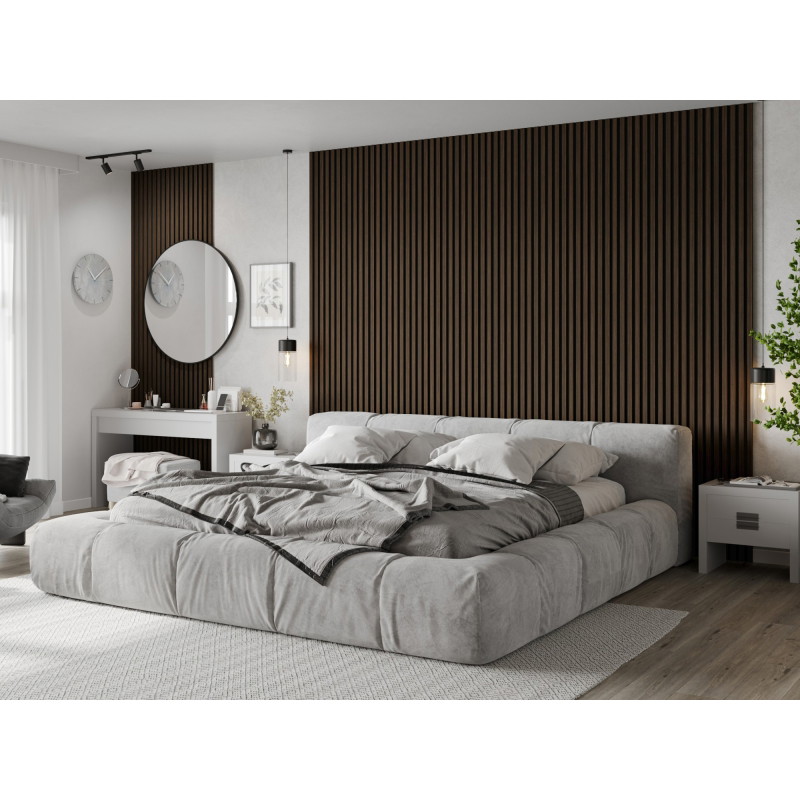 Mexen Lam-B lames murales 275 x 30 cm, panneau HDF 4 mm, placage technique, Noyer Fumé - S100-275307-3015-024