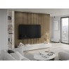 Mexen Lam-F lamelles murales acoustiques 275 x 30 cm, feutre 8 mm, placage technique, Chêne Noble - S105-275307-3015-004