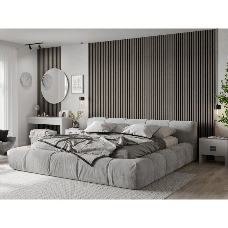 Mexen Lam-F lattes murales acoustiques 275 x 30 cm, feutre 8 mm, placage technique, Chêne Cendré - S105-275307-3015-005