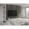 Mexen Lam-F lamelles murales acoustiques 275 x 30 cm, feutre 8 mm, placage technique, Chêne Héritage - S105-275307-3015-008