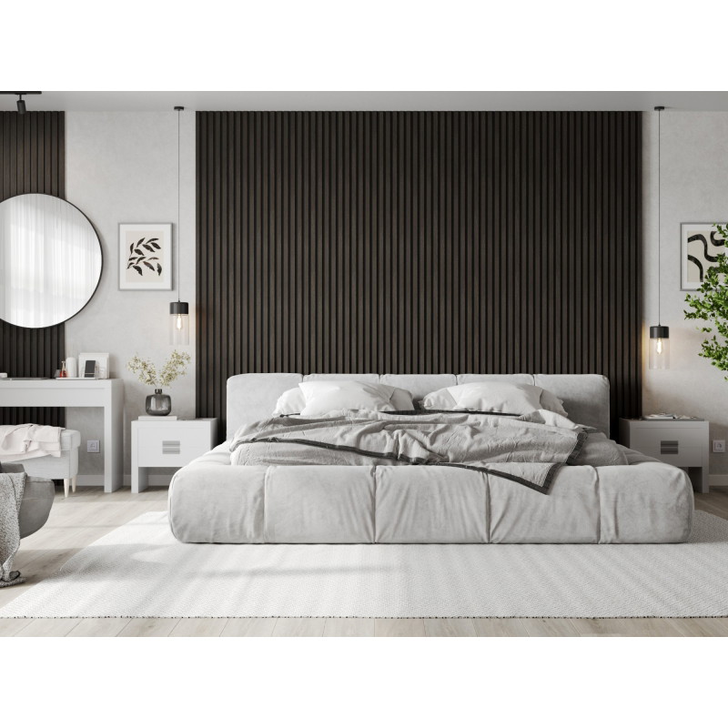 Mexen Lam-F lattes murales acoustiques 275 x 30 cm, feutre 8 mm, placage technique, Noyer Argenté - S105-275307-3015-009
