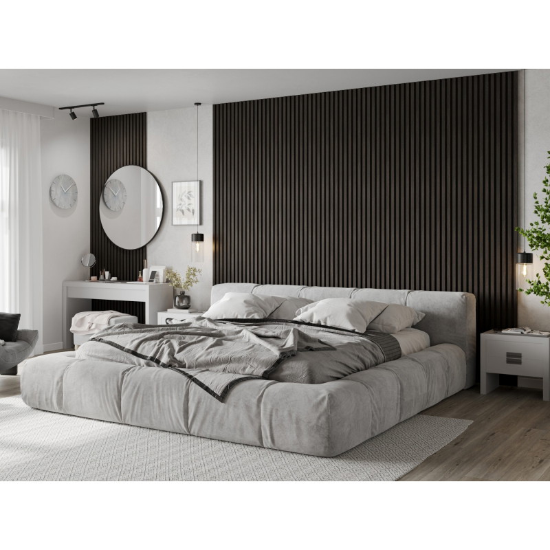 Mexen Lam-F lattes murales acoustiques 275 x 30 cm, feutre 8 mm, placage technique, Noyer Argenté - S105-275307-3015-009