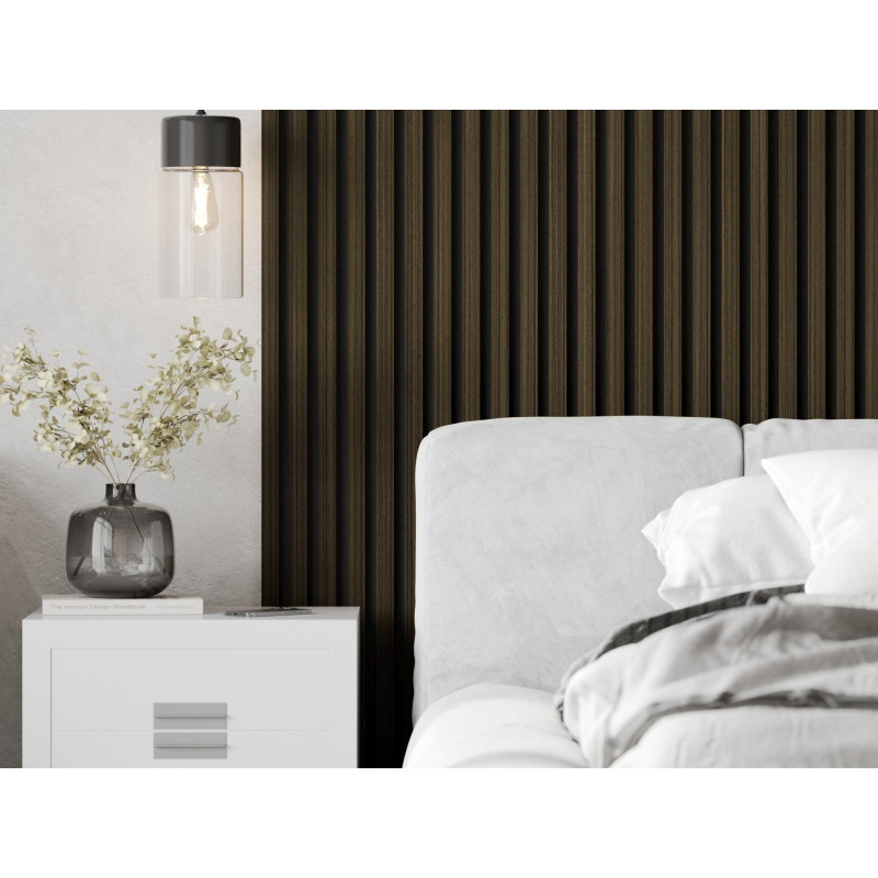 Mexen Lam-F lamelles murales acoustiques 275 x 30 cm, feutre 8 mm, placage technique, Ébène Royal - S105-275307-3015-020