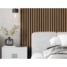Mexen Lam-F lamelles murales acoustiques 275 x 30 cm, feutre 8 mm, placage technique, Noyer Clair - S105-275307-3015-017