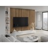 Mexen Lam-F lamelles murales acoustiques 275 x 30 cm, feutre 8 mm, placage technique, Noyer Clair - S105-275307-3015-017
