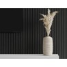 Mexen Lam-F lamelles murales acoustiques 275 x 30 cm, feutre 8 mm, placage technique, Chêne Noir Argenté