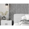 Mexen Lam-B lamelles murales 275 x 31,5 cm, panneau HDF 4 mm, Chêne Blanchi - S100-275317-2812-064