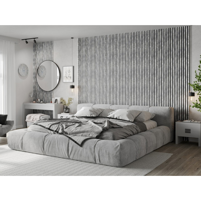 Mexen Lam-B lamelles murales 275 x 31,5 cm, panneau HDF 4 mm, Chêne Blanchi - S100-275317-2812-064