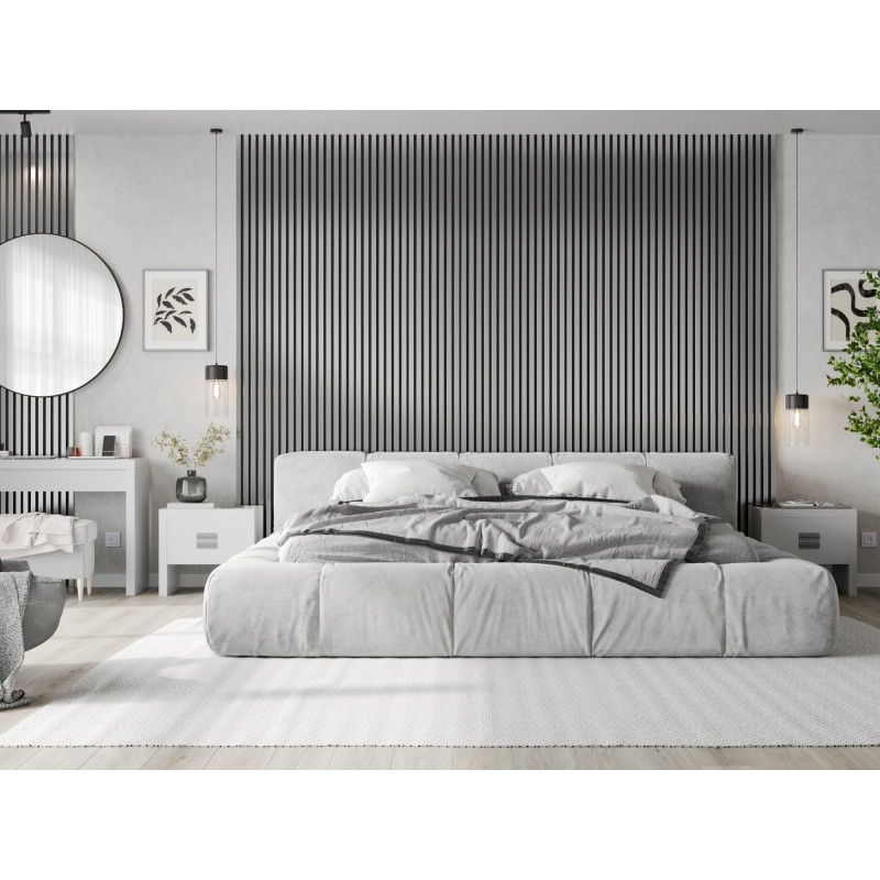Mexen Lam-F lamelles murales acoustiques 275 x 31,5 cm, feutre 6 mm, Argent - S105-275317-2812-056