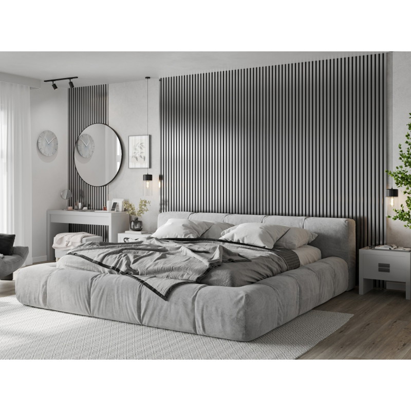 Mexen Lam-F lamelles murales acoustiques 275 x 31,5 cm, feutre 6 mm, Argent - S105-275317-2812-056