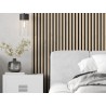 Mexen Lam-F lames murales acoustiques 275 x 31,5 cm, feutre 6 mm, Chêne Perlé - S105-275317-2812-058