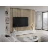 Mexen Lam-F lames murales acoustiques 275 x 31,5 cm, feutre 6 mm, Chêne Perlé - S105-275317-2812-058
