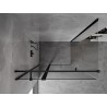 Mexen Mist T cabine de douche pivotante 105 x 95 cm, transparent, noir - 8A4T-105-095-70-00