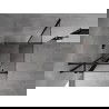 Mexen Mist T cabine de douche pivotante 120 x 120 cm, transparent, noir - 8A4T-120-120-70-00