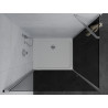 Mexen Pretoria cabine de douche pivotante 70 x 80 cm, graphite, chrome + receveur Flat - 852-070-080-01-40-4010
