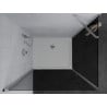 Mexen Pretoria cabine de douche pivotante 70 x 100 cm, graphite, chrome + receveur Flat - 852-070-100-01-40-4010
