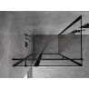 Mexen Mist T cabine de douche pivotante gauche 115 x 95 cm, cadre noir, noir - 8A4T-115-095-70-70-L